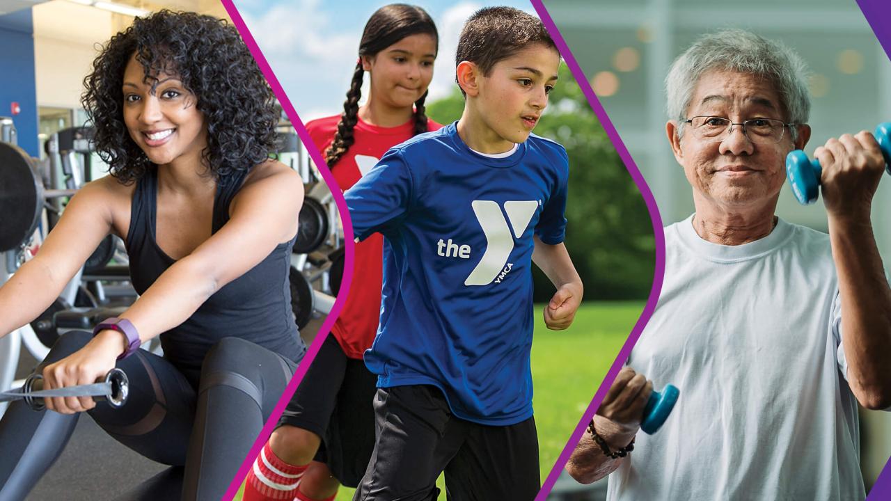 Members in various YMCA programs