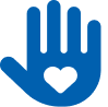 heart hand icon